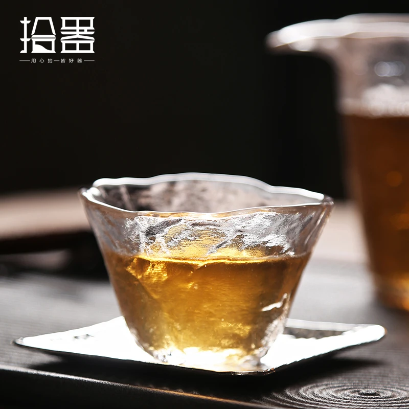 

90ml New Chinese Teacup Heat Resistant Drinking Cup Transparent Beer Wine Tea Cup Elegant Clear Coffee Cup Tea Bowl Novelty Gift