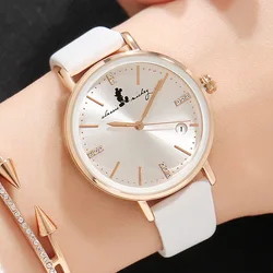 Disney Women's Calendar Watch Women's Fashion Trend Diamond-inlaid Brilliant Fashion Watch 298