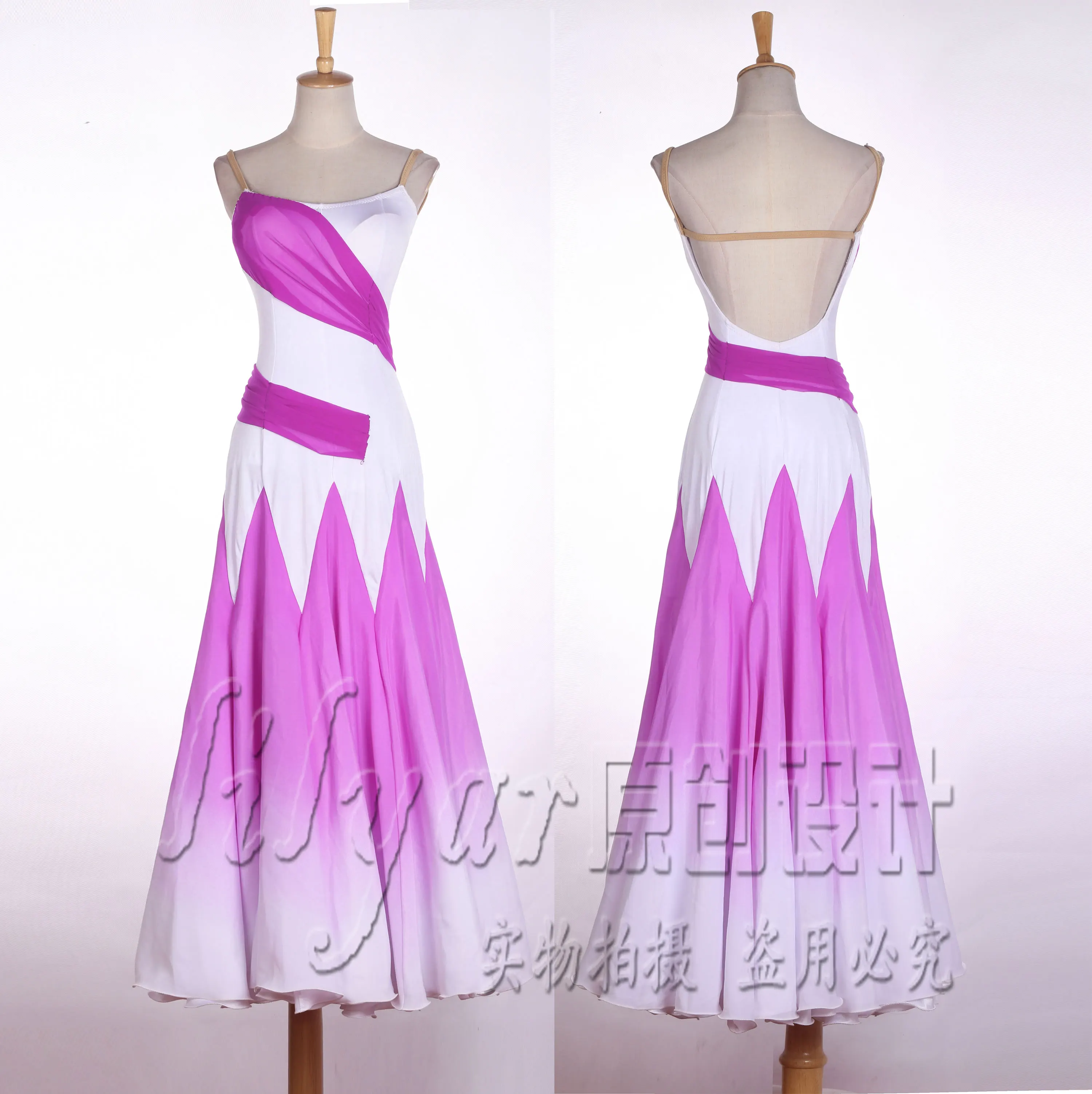 

New Moden Dance Skirt Waltz fishbone skirt ballroom dance competition dresses