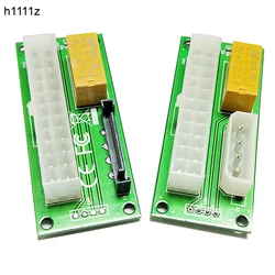 SATA 4Pin Desktop ATX 24PIN Dual PSU Power Synchronizer Start Extender Cable Card Adapter for BTC Miner Antminer Mining add2psu