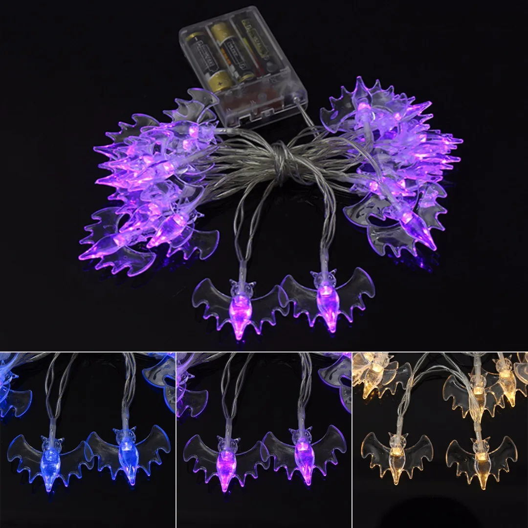 

NewStyle 20 LED Bat String Lights Lamp Halloween Fairy Party Garden Window Hanging Decor 2019 Newest