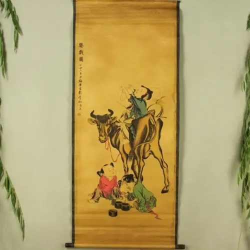 Exquisite Chinese Antique collection Imitation ancient Children Playing Picture