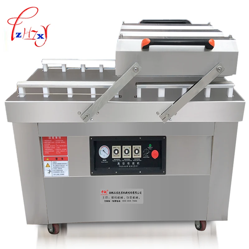 Automatic Vacuum Food Sealers dry-wet vacuum sealing machine commercial double room package vacuum sealing machine 1pc