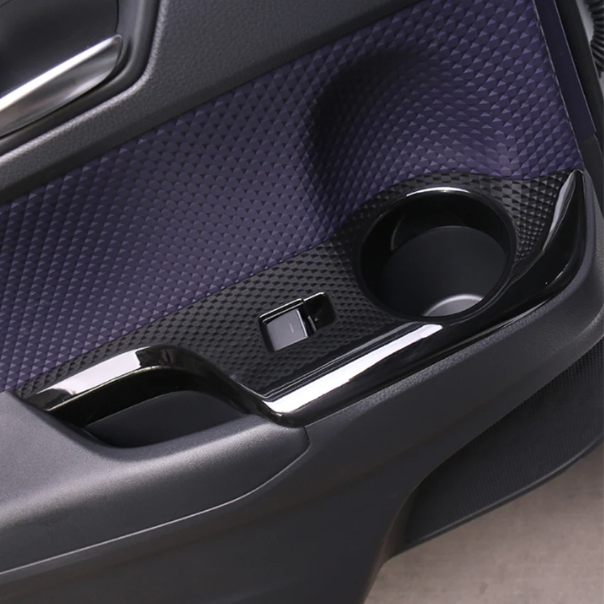 YAQUICKA Klavier Schwarz Auto Zubehör Für Toyota CHR C-HR 2016 2017 2018 Auto Hinten Tür Armlehne Abdeckung Rahmen innen Auto Styling – Detail 1