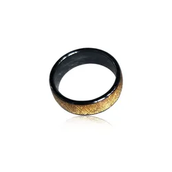 125 KHZ of 13.56 MHZ RFID Keramiek Smart Vinger Gouden Ring Slijtage voor Mannen of Vrouwen