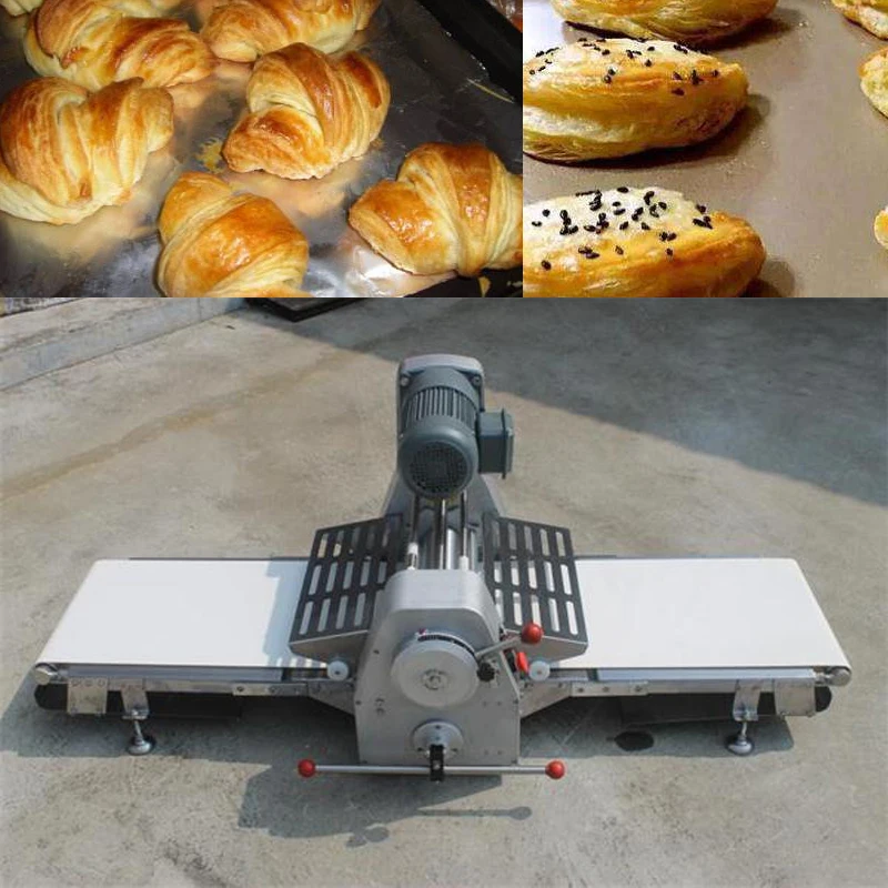 Automatic Table Top Pizza Dough Sheeter Bakery Croissant Reversible Pastry Sheet Making Machine Commercial