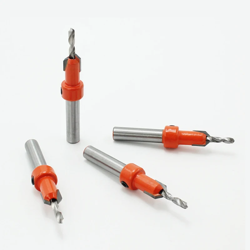 2ชิ้น/ล็อต Dia.8-10Mm Woodworking Countersunk เจาะบิตทังสเตนคาร์ไบด์บิตอัลลอยด์เจาะสกรู8MM Shank ขั้นตอนเจาะบิต