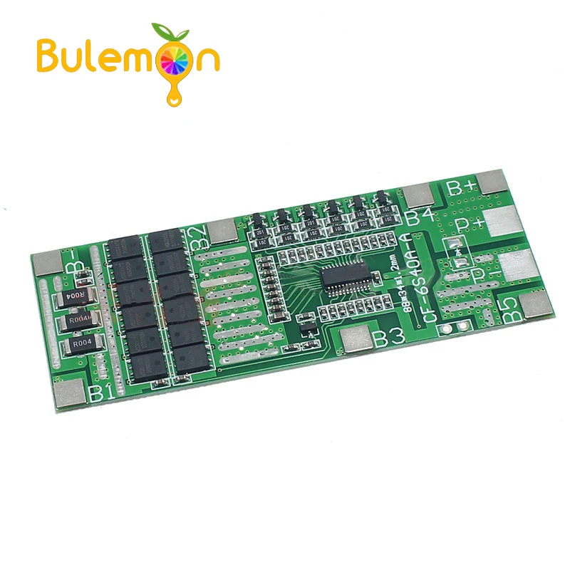 6S 40A 22V24V BMS Board Lithium Battery Protection Board Solar lighting Integrated BMS with Balancing