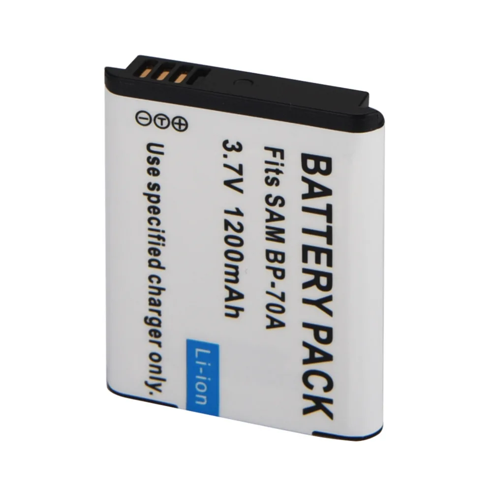 1200mAh BP70A BP 70A BP-70A Replacement Battery For Samsung ES65 ES70 TL105 TL110 PL100 SLB-70A Battery