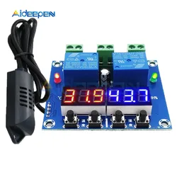 XH-M452 DC 12V LED Digital Thermostat Temperature Humidity Control Thermometer Hygrometer Controller Relay Module AM2301 Probe