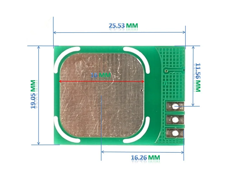 Touch button module AT42QT1010 long distance 10mm glass capacitor 6mm acrylic for Arduino Capacitive touch button module