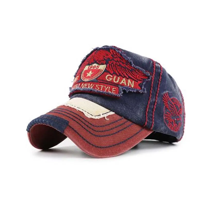 Europe America Embroidery Washing Do Old Parent-child Baseball Caps Spring Autumn Brand Snapback Cotton Hats For Women Men