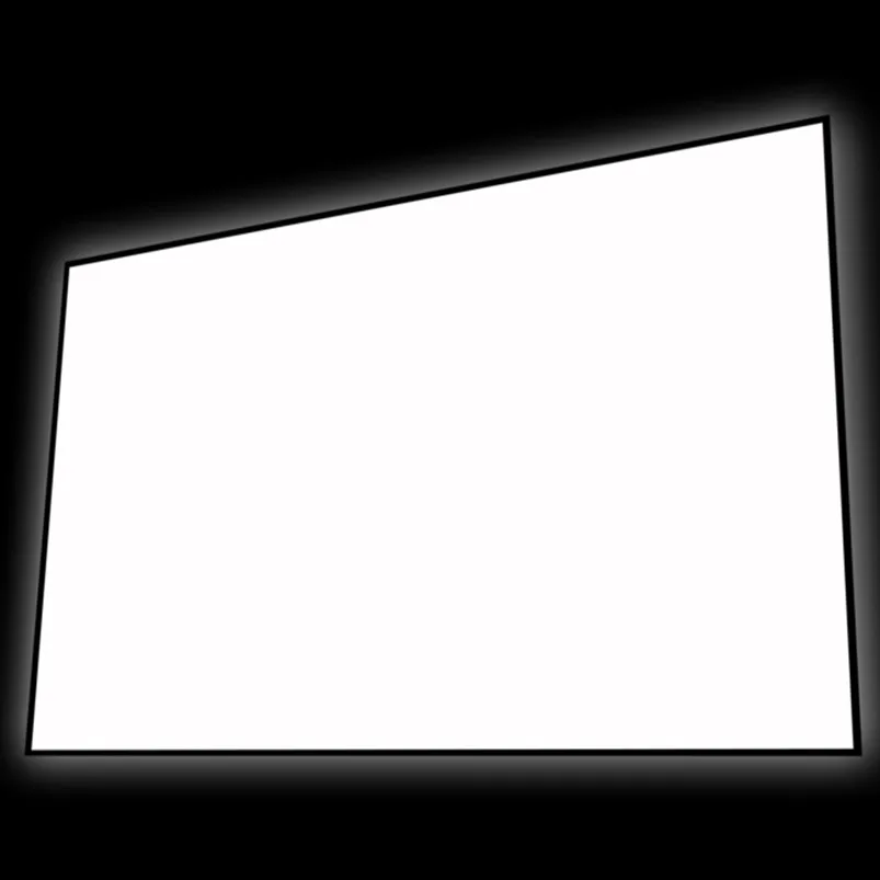 F2169CW 16:9 HDTV Format 4K Dünne Lünette Festen Rahmen Projektion Bildschirm mit Kino Weiß
