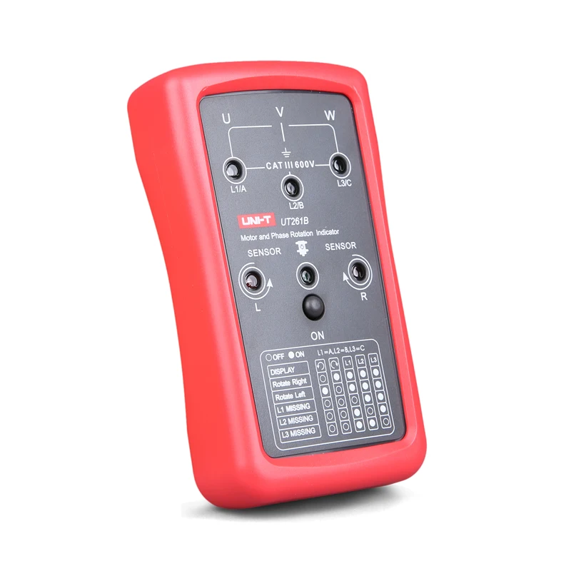 UNI-T UT261B Phase Sequence and Motor Rotation Indicatiors Phase Sequence Missing Phase Motor Rotation