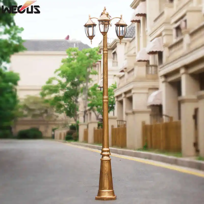 (H≈2.3M)European Outdoor Garden Light Waterproof Garden Villa Lawn Lamp Garden Engineering Special Wall Pillar Head Road Lamps