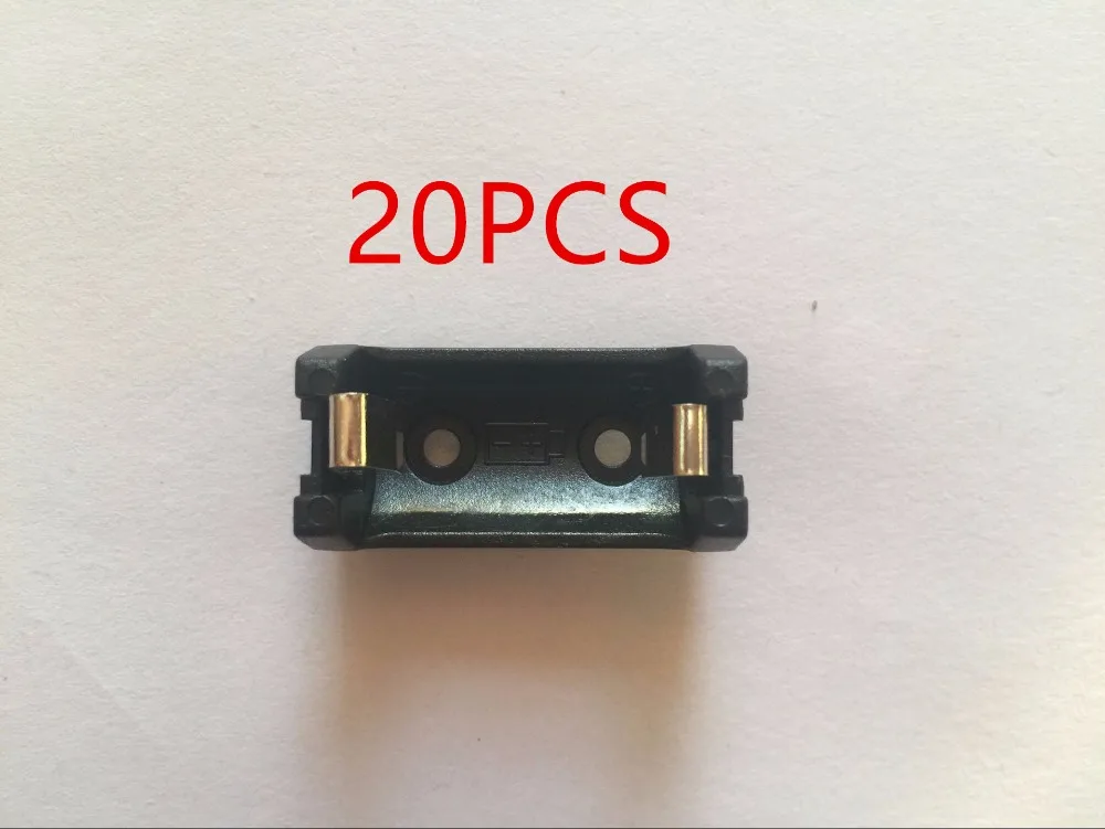 20PCS/lot 3V Plastic ER14250 Battery Holder 1/2 AA Battery Box CR2 Battery Case For Soldering connecting