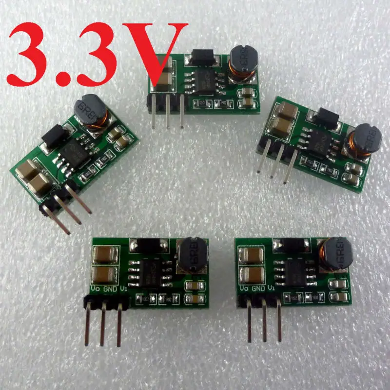 Carte d'alimentation sans fil pour Wifi RF, DC 1-3.3 à 3.3V, 5 pièces