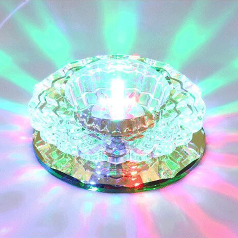 LAIMAIK Crystal Ceiling Light 3W Hall Lighting AC90-260V Porch Lamp LED Crystal Lamp Pumpkin LED Ceiling Aisle Corridor Light