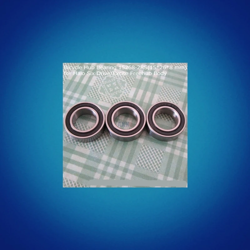 Free shipping 10pcs high quality 15268-2RS (15*26*8mm) 15268 RS bike wheels bottom bracket repair GCR15 ball bearing MR15268