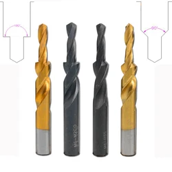 1PC HSS Countersink Step Drill Bit Titanium Coated/Black Oxide Screw Countersunk Drill Bits 90/180 For Copper Aluminum M3-M12