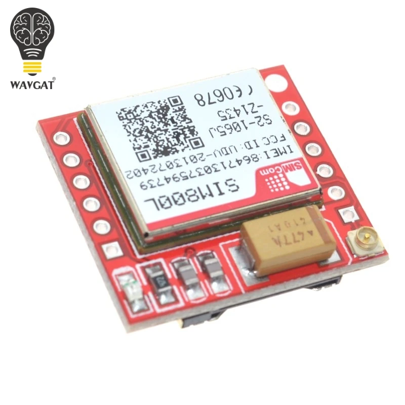 SUQ Smallest SIM800L GPRS GSM Module MicroSIM Card Core BOard Quad-band TTL Serial Port