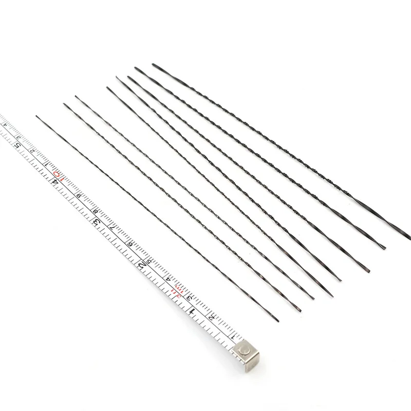 Lâminas espirais para serra 8 #-8 #, lâminas espirais para cortar e esculpir em madeira 12 peças 130mm