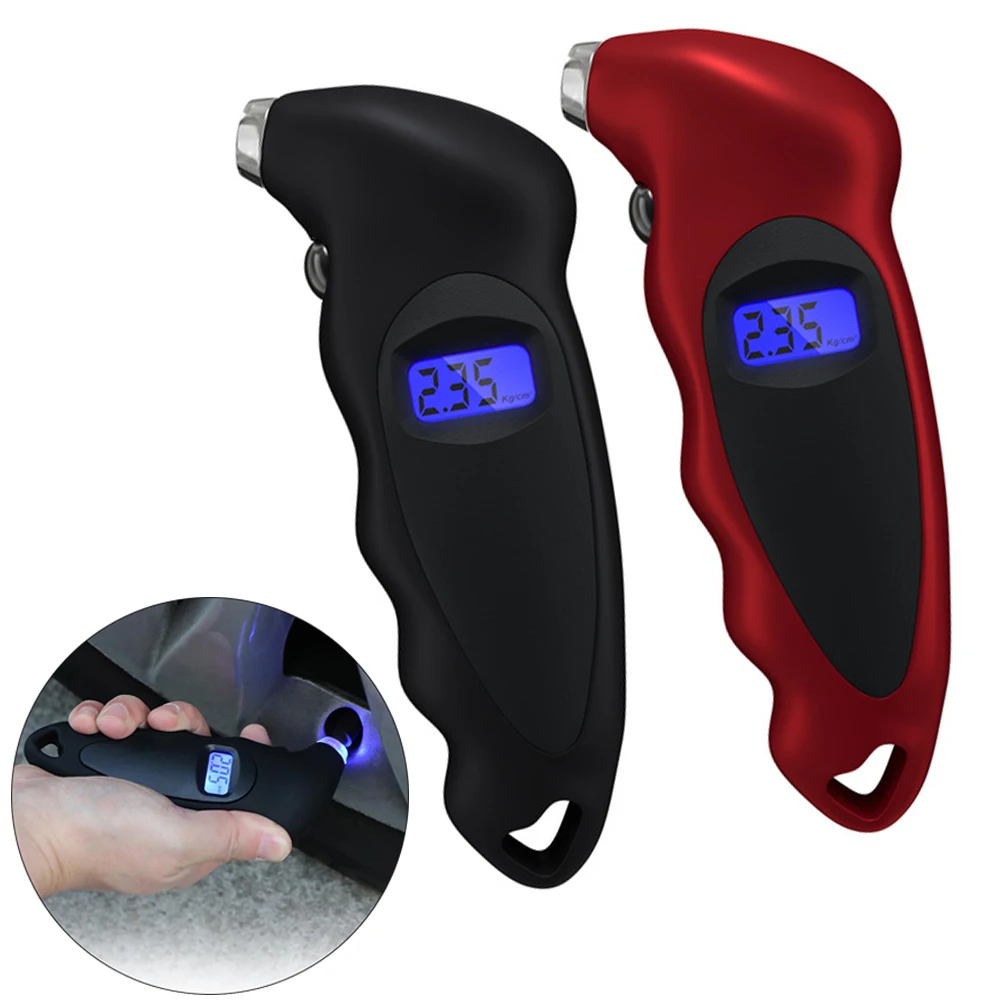 Tire pressure gauge 0-150 PSI Backlight High-precision digital tire pressure monitoring car tire pressure gauge