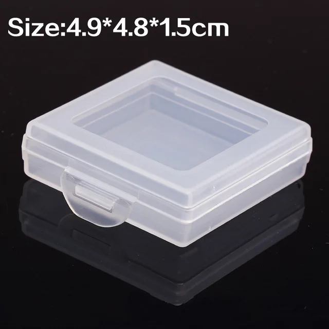 

High-grade transparent battery and parts box plastic Storage box Sample and Upscale jewelry small square box Free Shipping