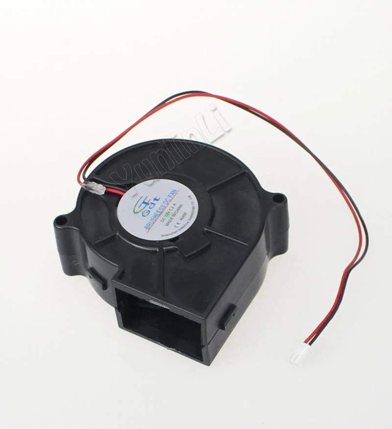 

12V Direct Current Air Blower 7.5cm Small Size Blowing Machine Heat Emission Fan Air Exhauster GDT7530S