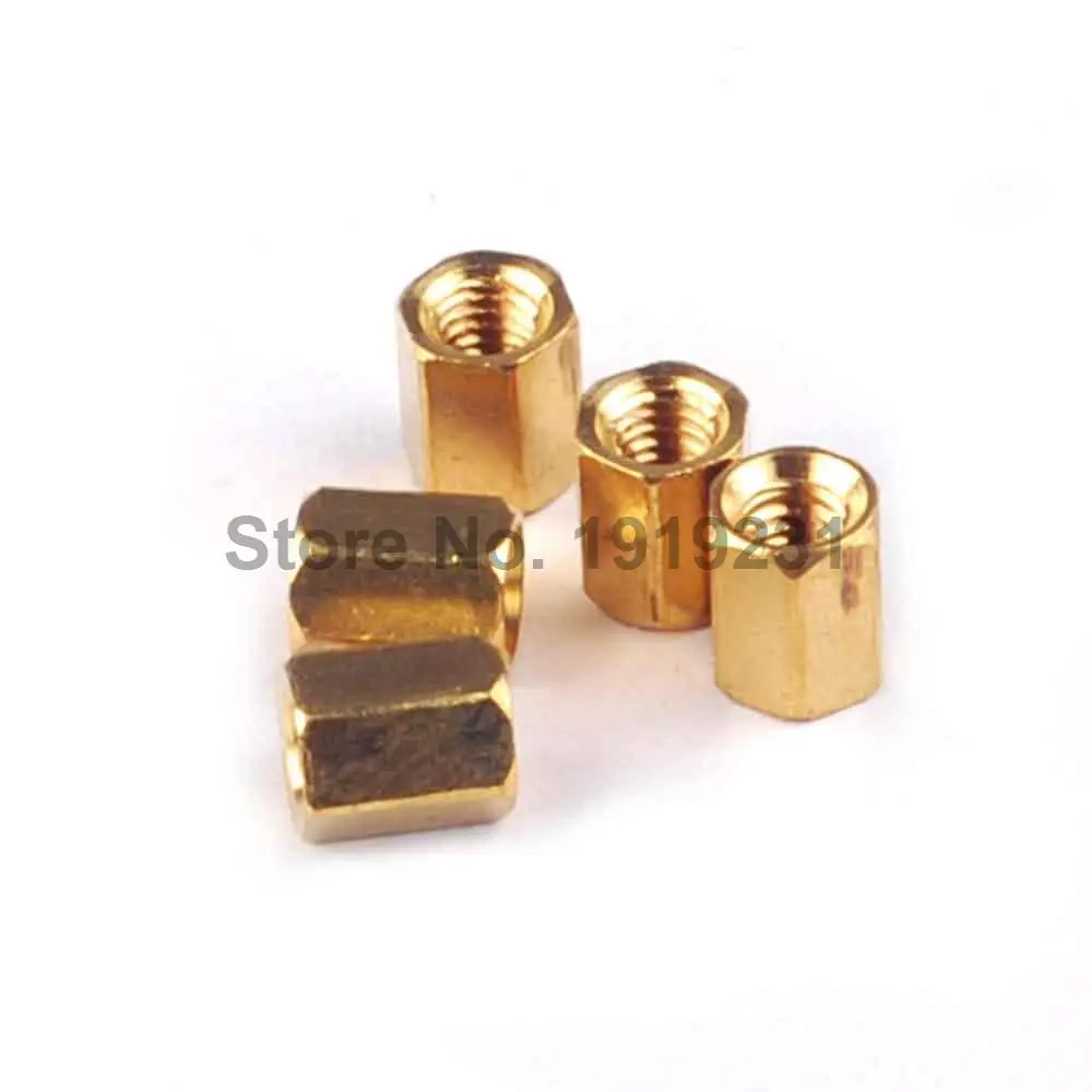 100PCS M3 * 6MM Coluna De Cobre Oco 6MM