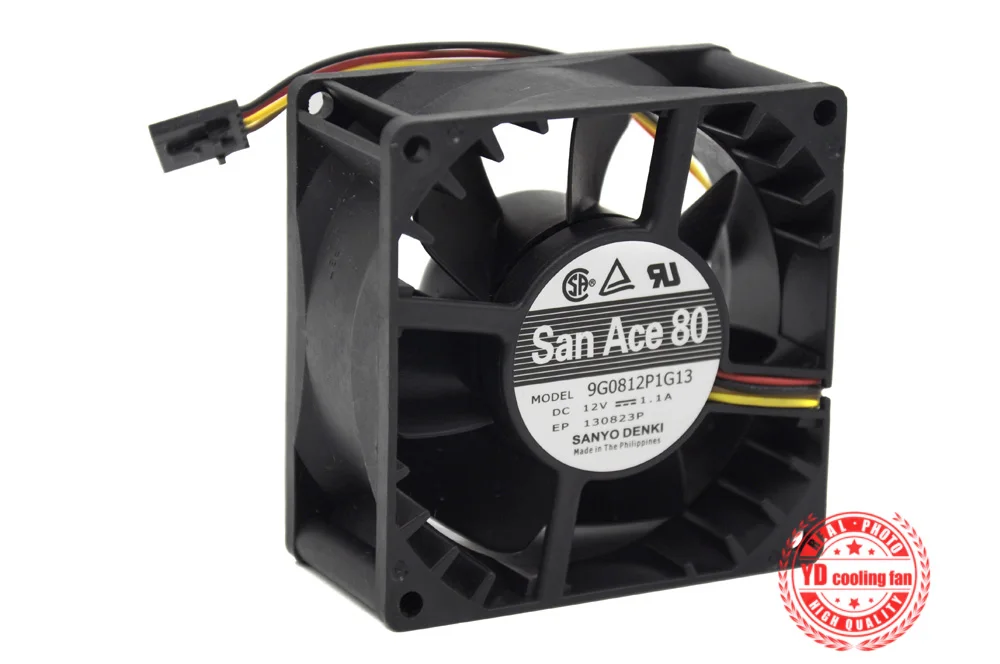 NEW SANYO DENKI SAN ACE 9G0812P1G13 12V 1.1A 8038 8CM high air volume 4PIN PWM cooling fan