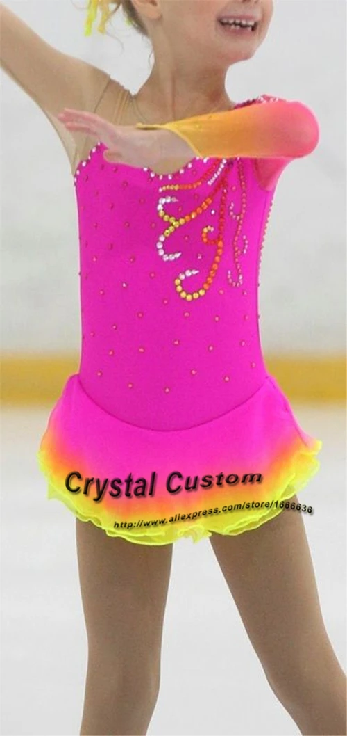 

Figure Skating Dresses For Girls Fashion New Brand Ice Figure Skating Dresses Competition Kids DR3462