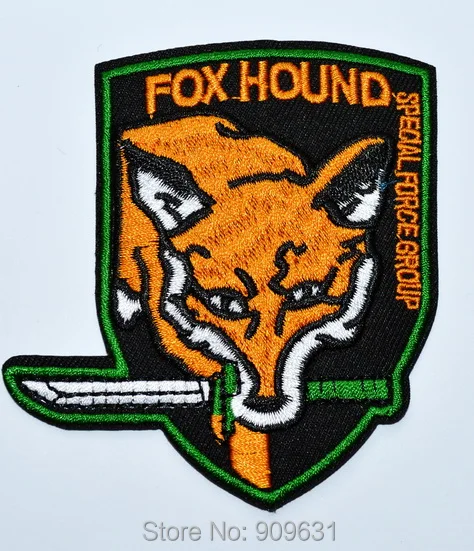 METAL GEAR SOLID FOX SPECIAL FORCE GROUP EMBROIDERED IRON ON PATCH