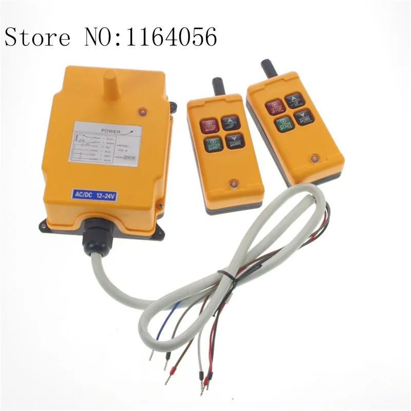 

AC110V 2 Tansmitters 4 Channels 1 Speed Control Hoist Crane Radio Remote HS-4