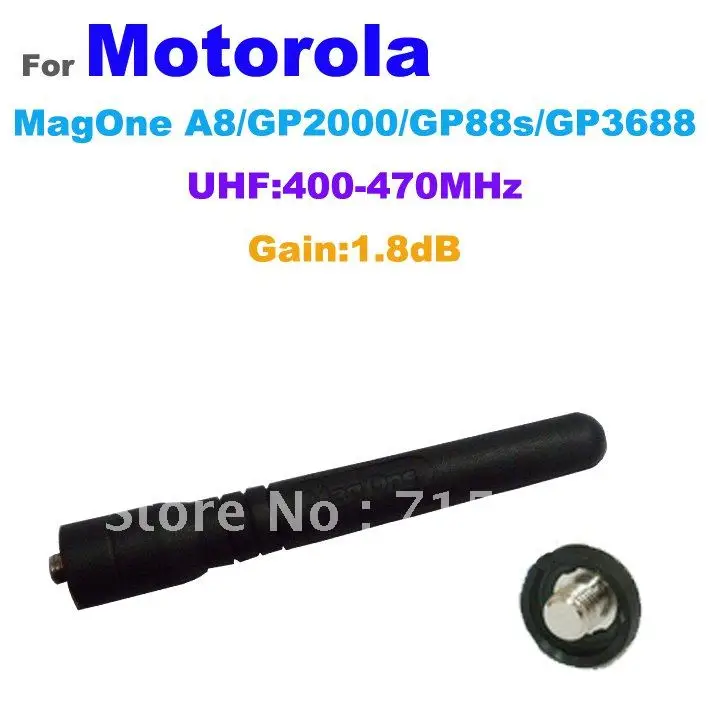 UHF: 400-470 MHz Antena untuk Motorola Mag one A8 GP3688/GP88S Portable Two way Radio