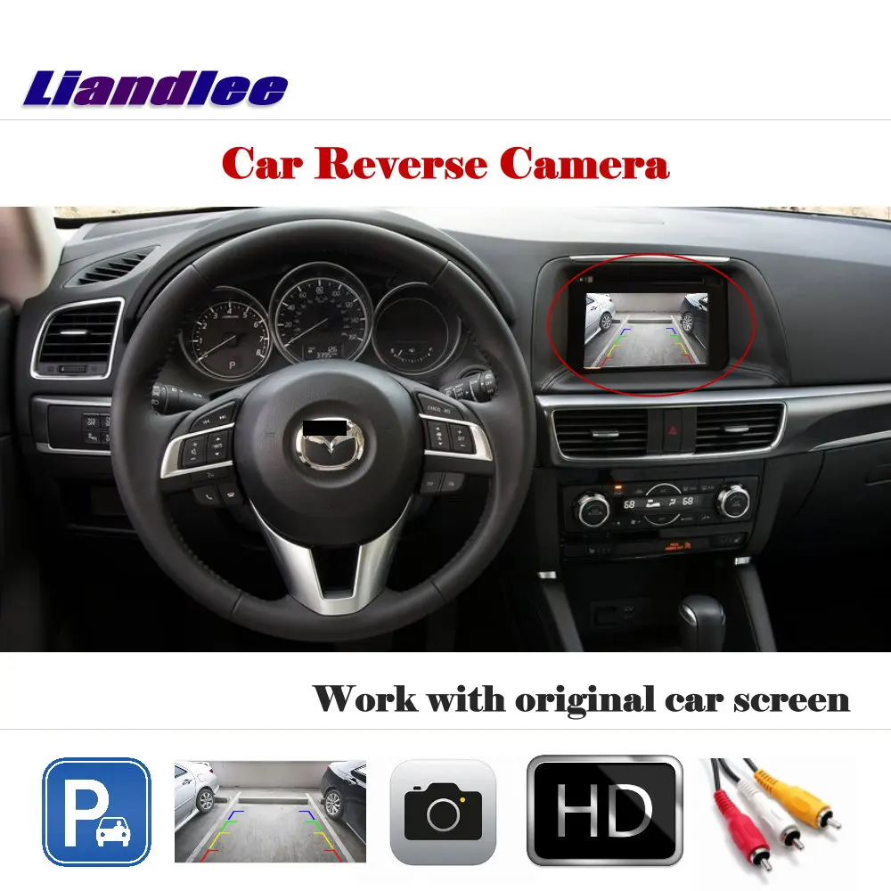 Dla Mazda CX 5 CX5 CX-5 2015 2016 2017 samochodów lusterko wsteczne kamera cofania OEM HD CCD 1/3 CAM akcesoria