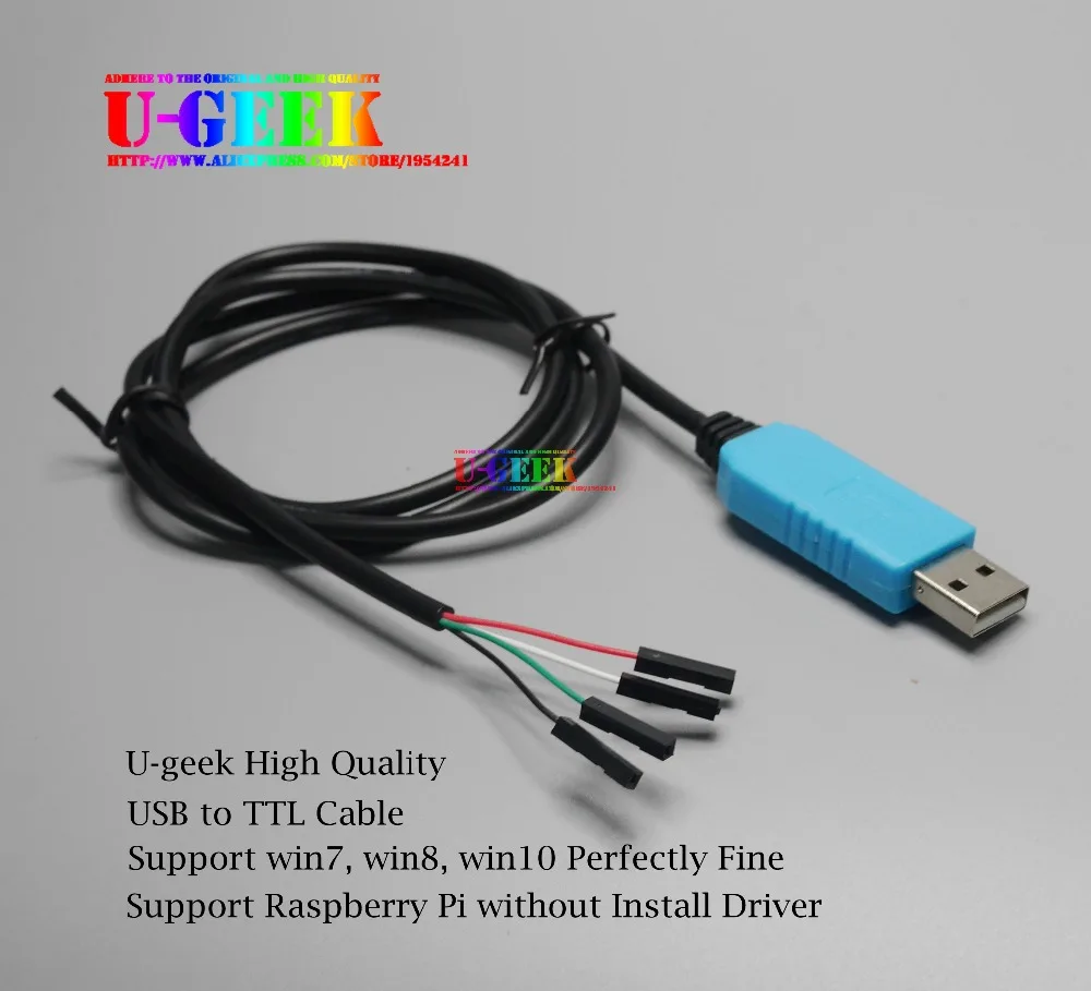 Support Win10! Raspberry Pi USB to TTL Serial Cable - Debug / Console Cable for Raspberry Pi 3 Model B/3B/3B+/3A+/2B/B+