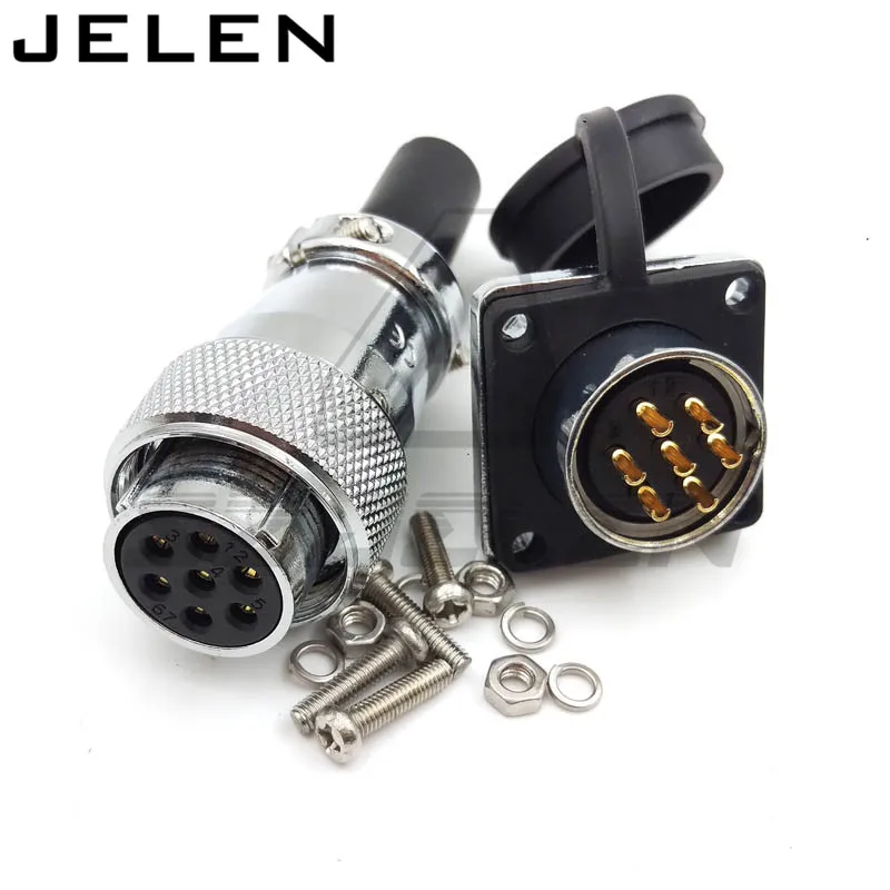 WS16 connector 2 3 4 5 6 7 8 9pin Connector plug(female) and socket(Male), Waterproof and dustproof connector
