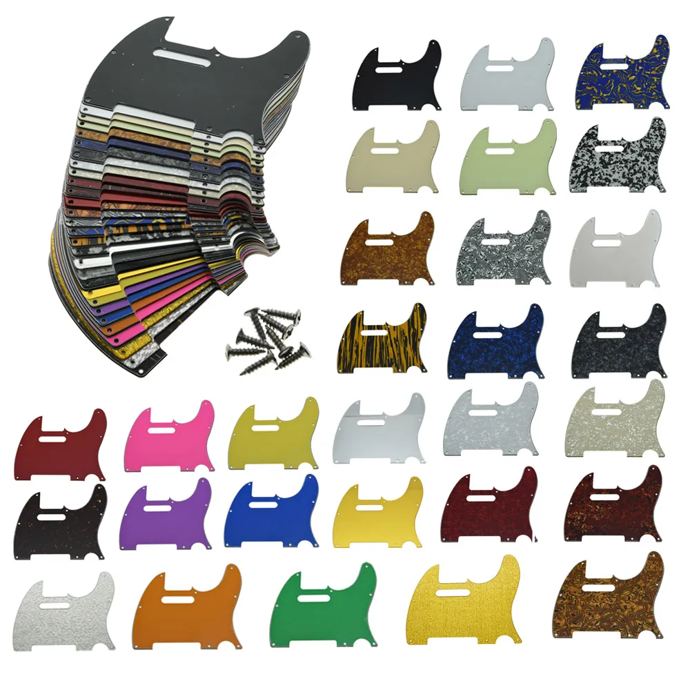 Dopro 8 Hole TL Scratch Plate with screws Guitar Pickguard Various Colors for Fender Telecaster