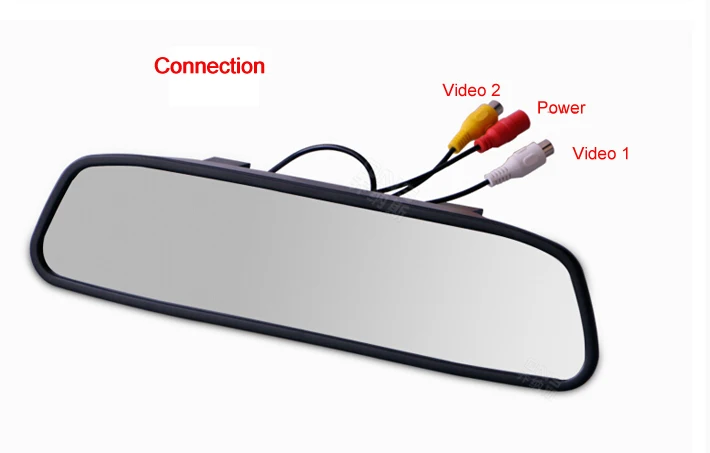 Free Shipping Universal Car Rear View Camera Car Parking Backup Camera with HD 5 Inch Mirror Monitor Parking System