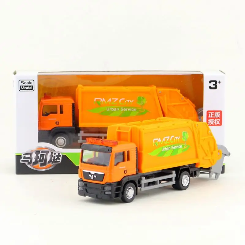 

1:64 alloy garbage truck, high simulationS CANIA, MAN Truck Cleaner Truck, children's toy vehicle, free shipping