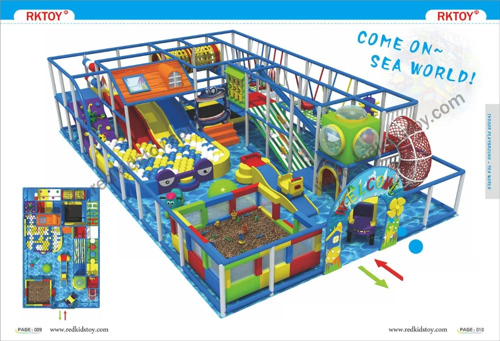 Exported to Slovakia Premium Quality Sea World Themed  Soft Playground Labrinth IP-SW09