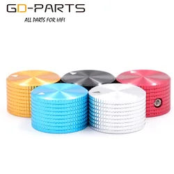 25*15.5mm Solid Full Aluminum Volume Potentiometer Knob Button For HIFI Audio Guitar AMP Effect Pedal Cabinet 6mm Shaft 1PC