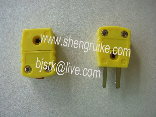 

thermocouple connector K type, Male & Female Mini size, Yellow color