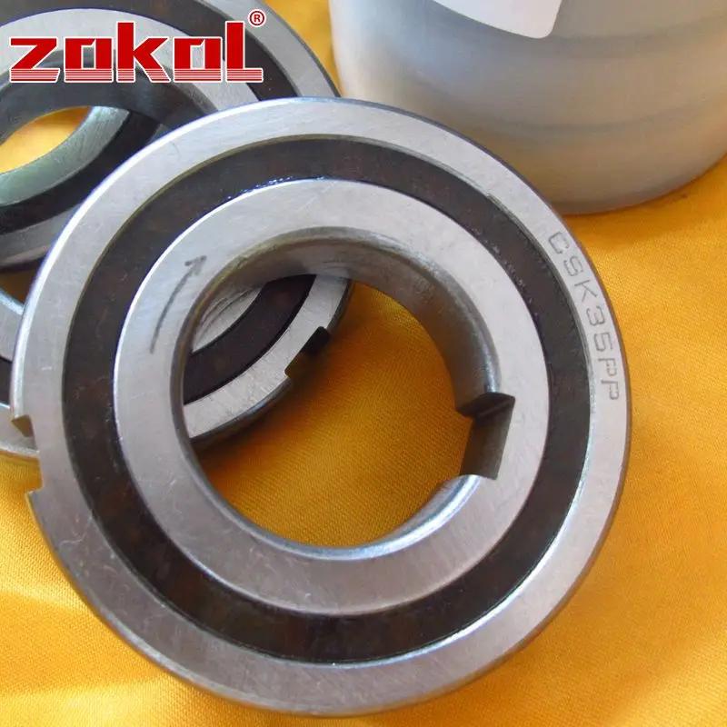 ZOKOL bearing CSK35 CSK35PP BB35 ZZ6207 Double-Groove One Way Clutch Bearing 35*72*17mm