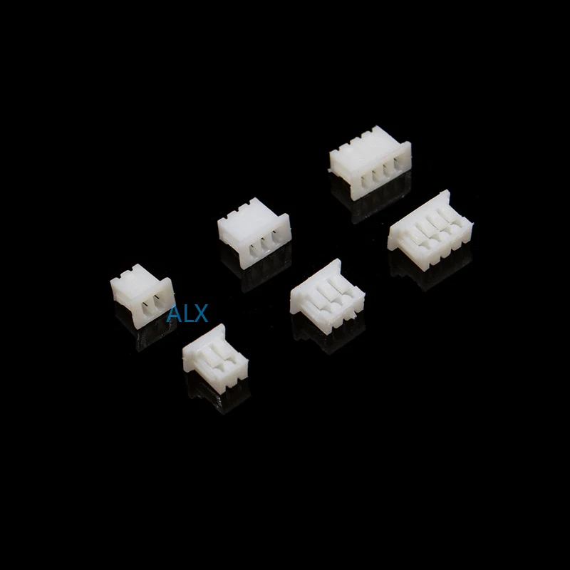 50pcs JST1.25 connector 1.25MM PITCH FEMALE HOUSING Plastic Shell Plug 2P/3P/4P/5P/6P/7P/8P/9P/10P/11P/12P FOR PCB BOARD jst