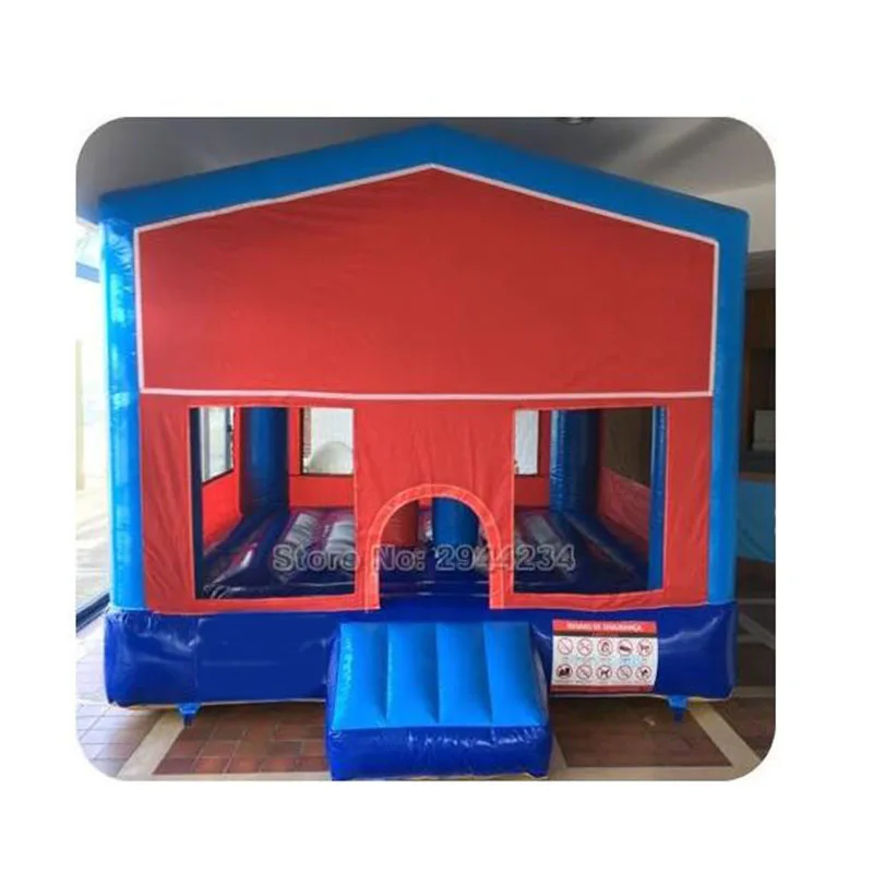 PVC Inflatable Bounce Castle, Customized Banner Inflatable Bouncer, Indoor and Outdoor Trampoline