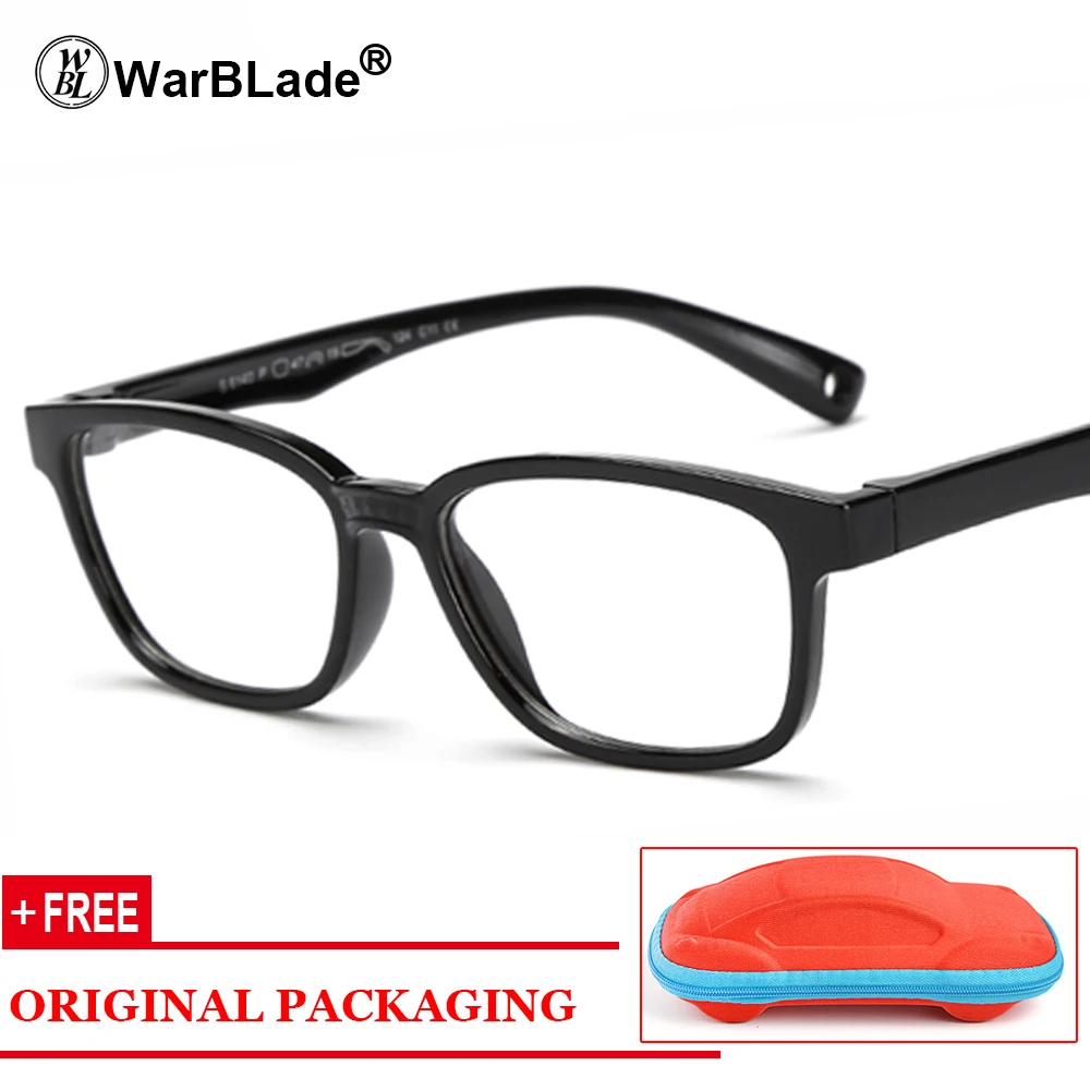 Healthy Silicone Children Clear Glasses Girls Boys Flexible Eyewear Frames Kids Glasses Frames Spectacle Frames Child Free Case