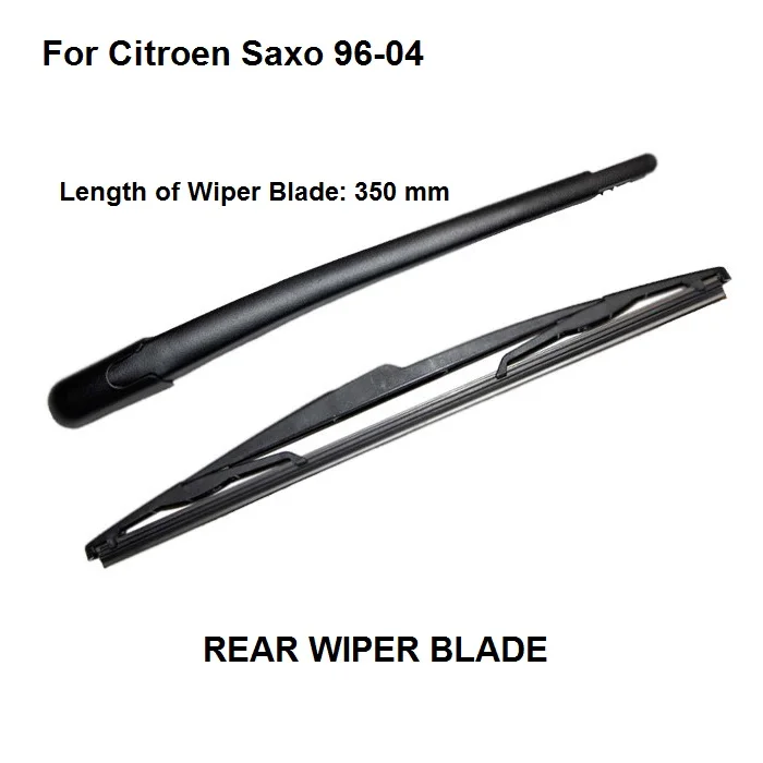 

350mm For Citroen Saxo Rear Windscreen Windshield Wiper Arm And Wiper Blade Set 1996-2004