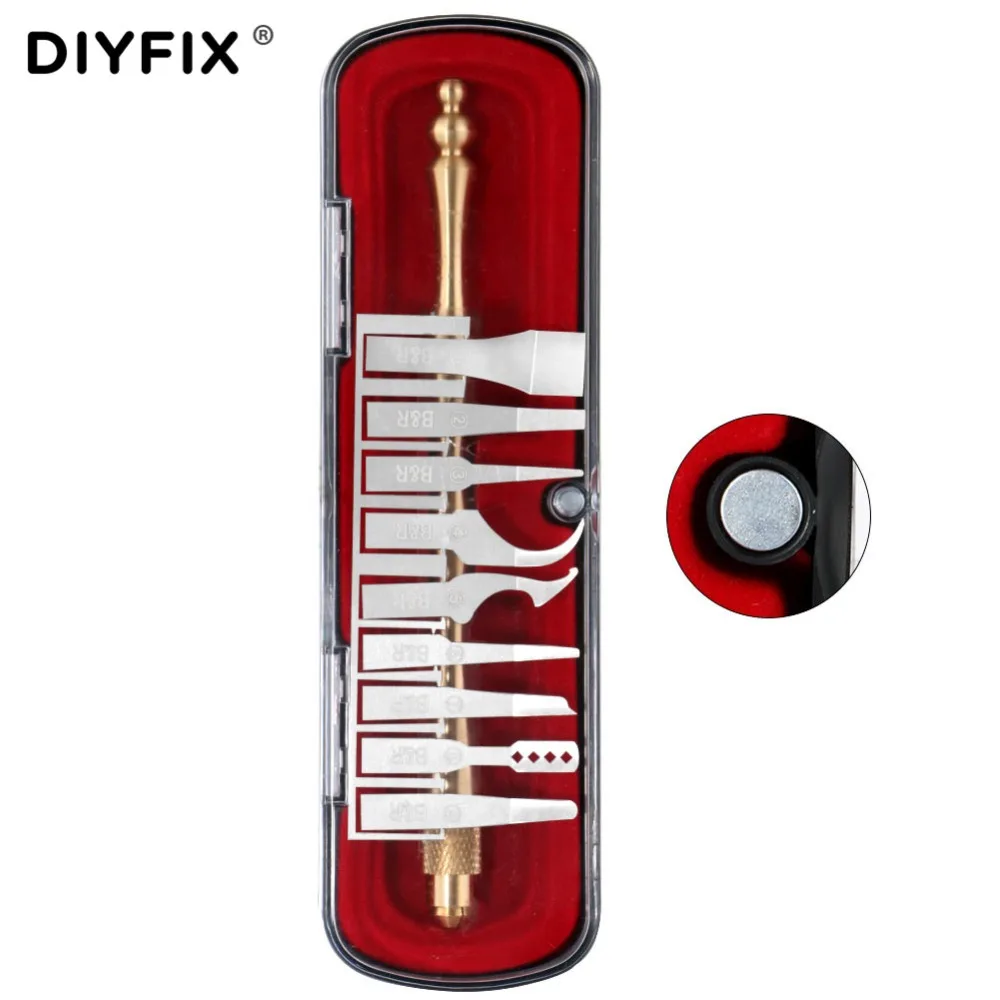 Perbaikan Diy 10 In 1 IC Chip CPU Remover Murni Pegangan Tembaga dengan 9 Pcs Pisau untuk Ponsel Logic Board perbaikan Alat Set